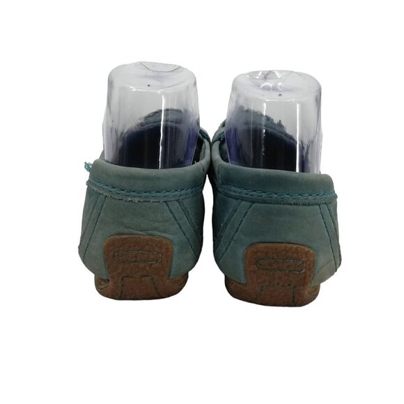 Timberland Womans Blue Penny Loafer Driving Shoes Moccasins Size 8 Leather Suede - Picture 8 of 11